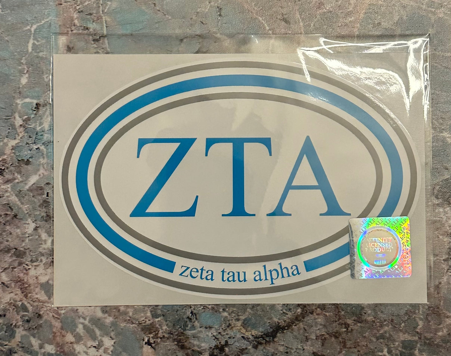 Zeta Tau Alpha Greek Bumper Sticker