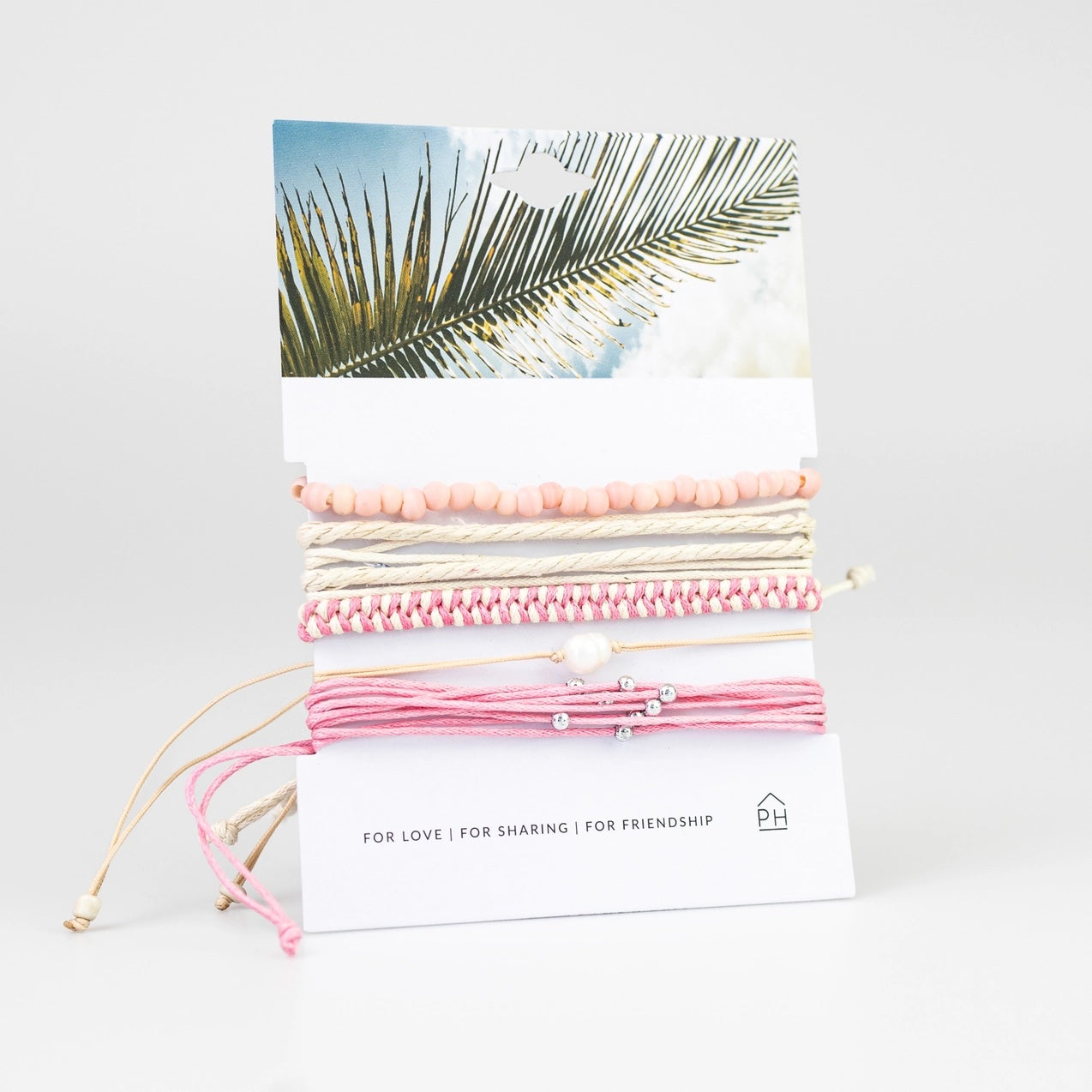Pearl Pink Stack Bracelet Set