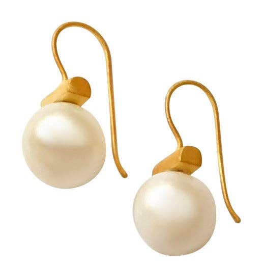 Under the Bar Pearl Earrings