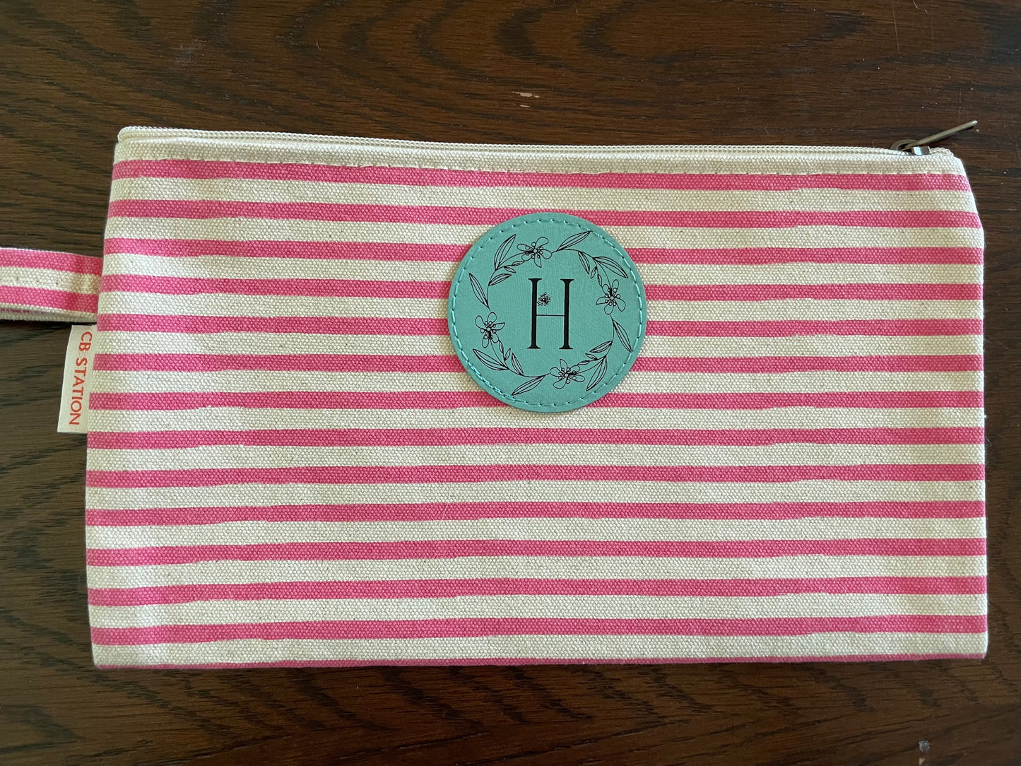 Monogram Stripes Clutch