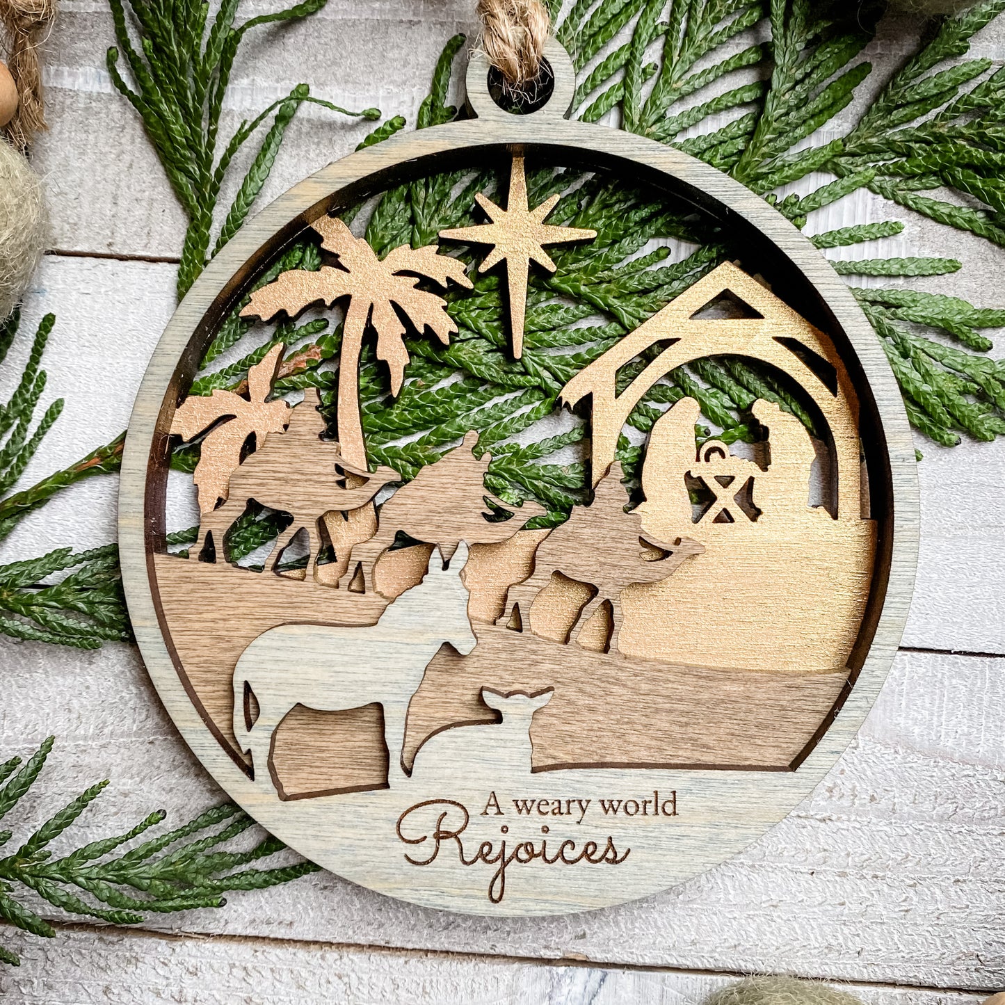 3 Layer Nativity Ornament