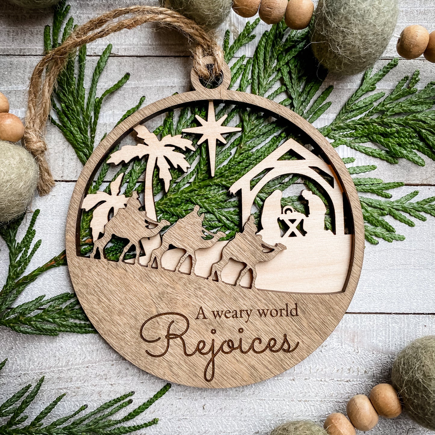 2 Layer Nativity Ornament