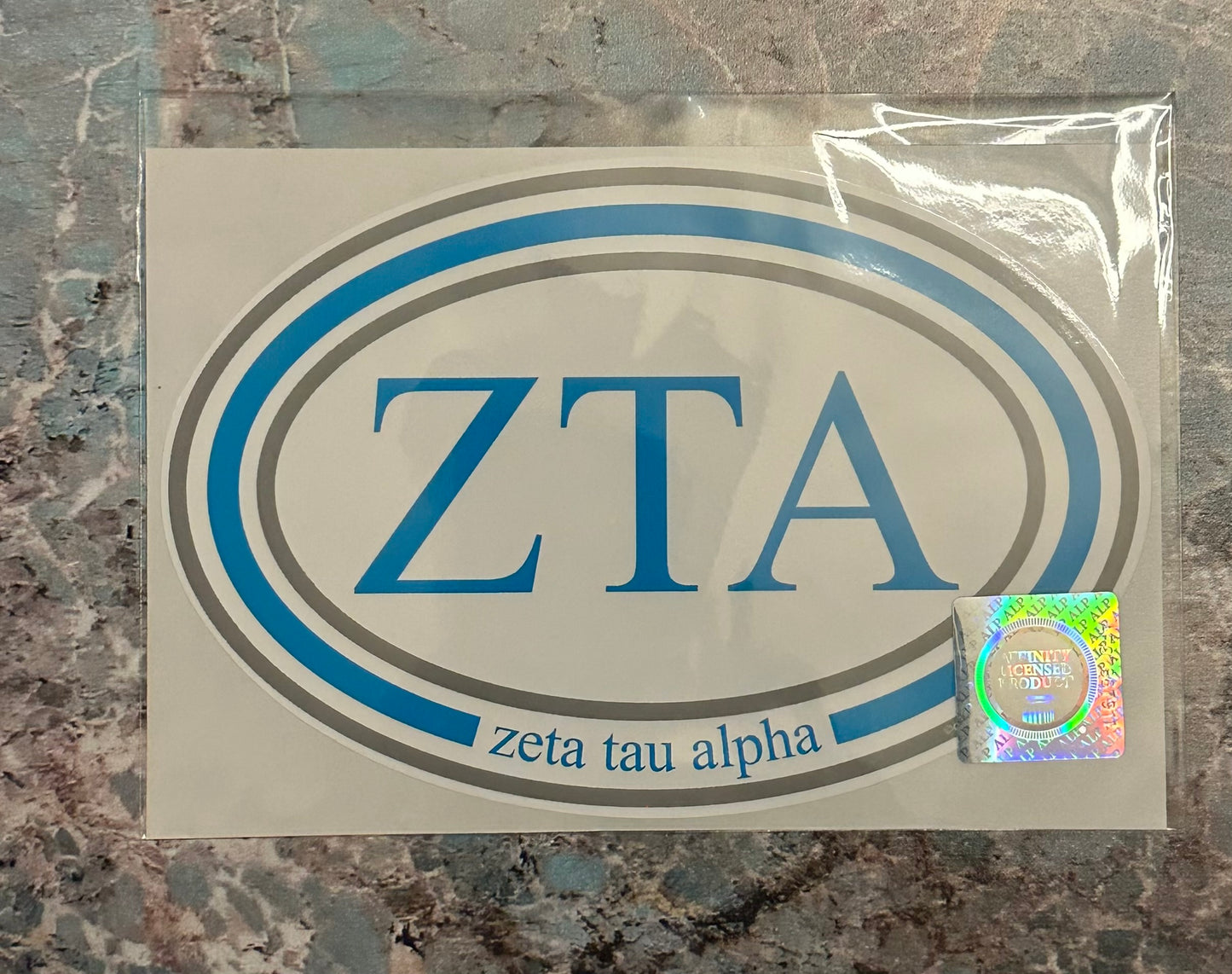 Zeta Tau Alpha Greek Bumper Sticker