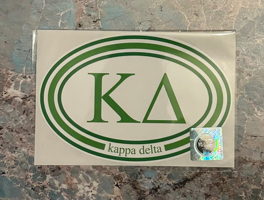 Kappa Delta Greek Bumper Sticker