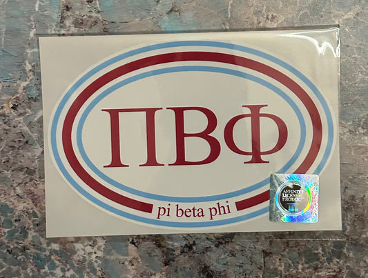 Pi Beta Phi Greek Bumper Sticker