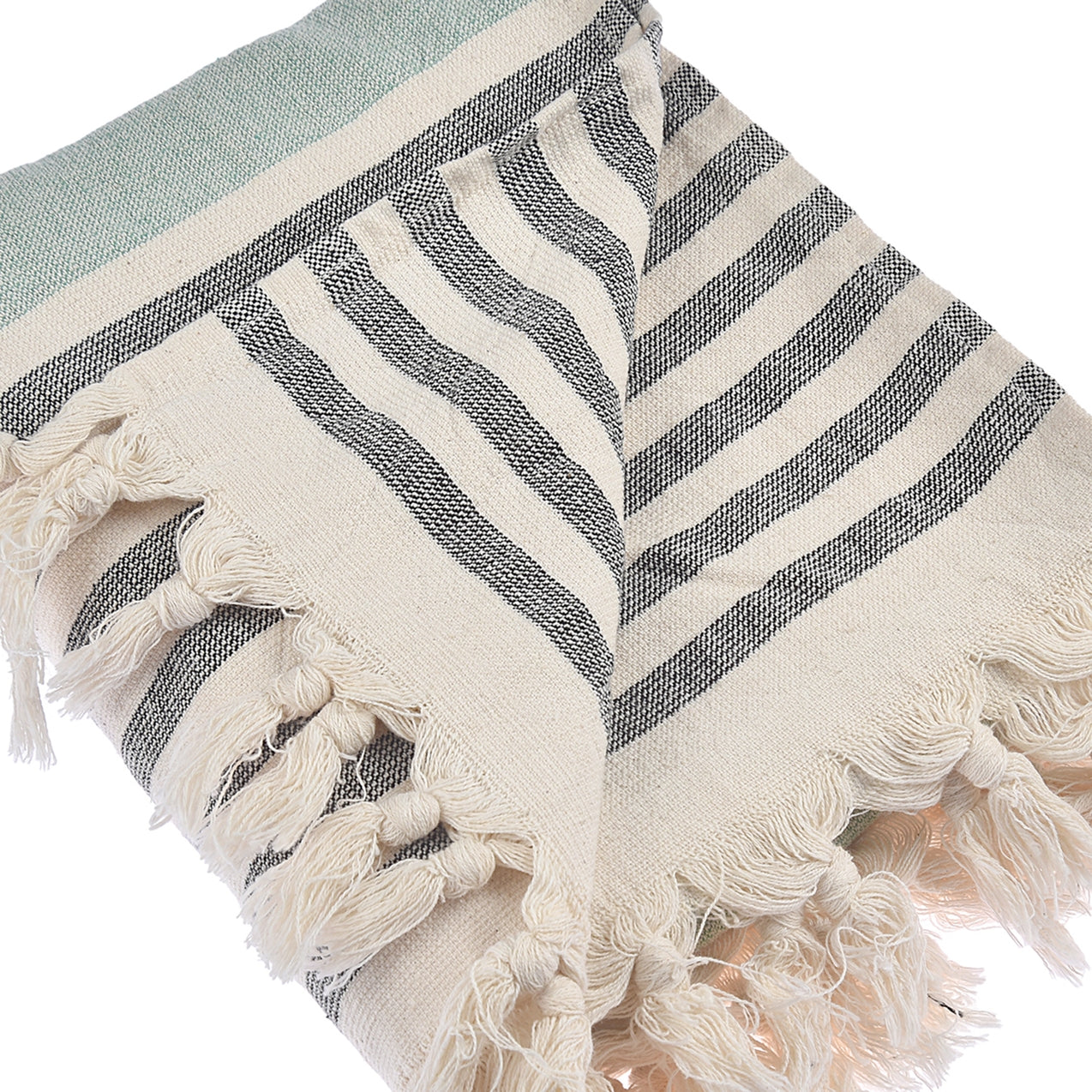 Ephesus Peshtemal Cotton Throw Blanket  Beach Towel