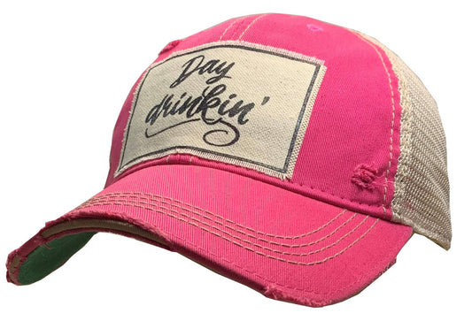 Day Drinkin' Distressed Trucker Hat Baseball Cap