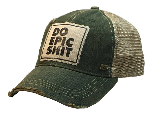 Do Epic Shit Distressed Trucker Hat Baseball Cap