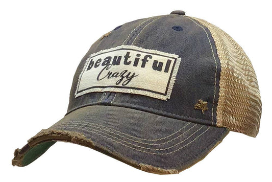 Beautiful Crazy Distressed Trucker Hat Baseball Cap