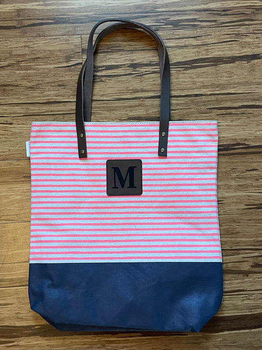 Seaport Stripes Dipped Tote