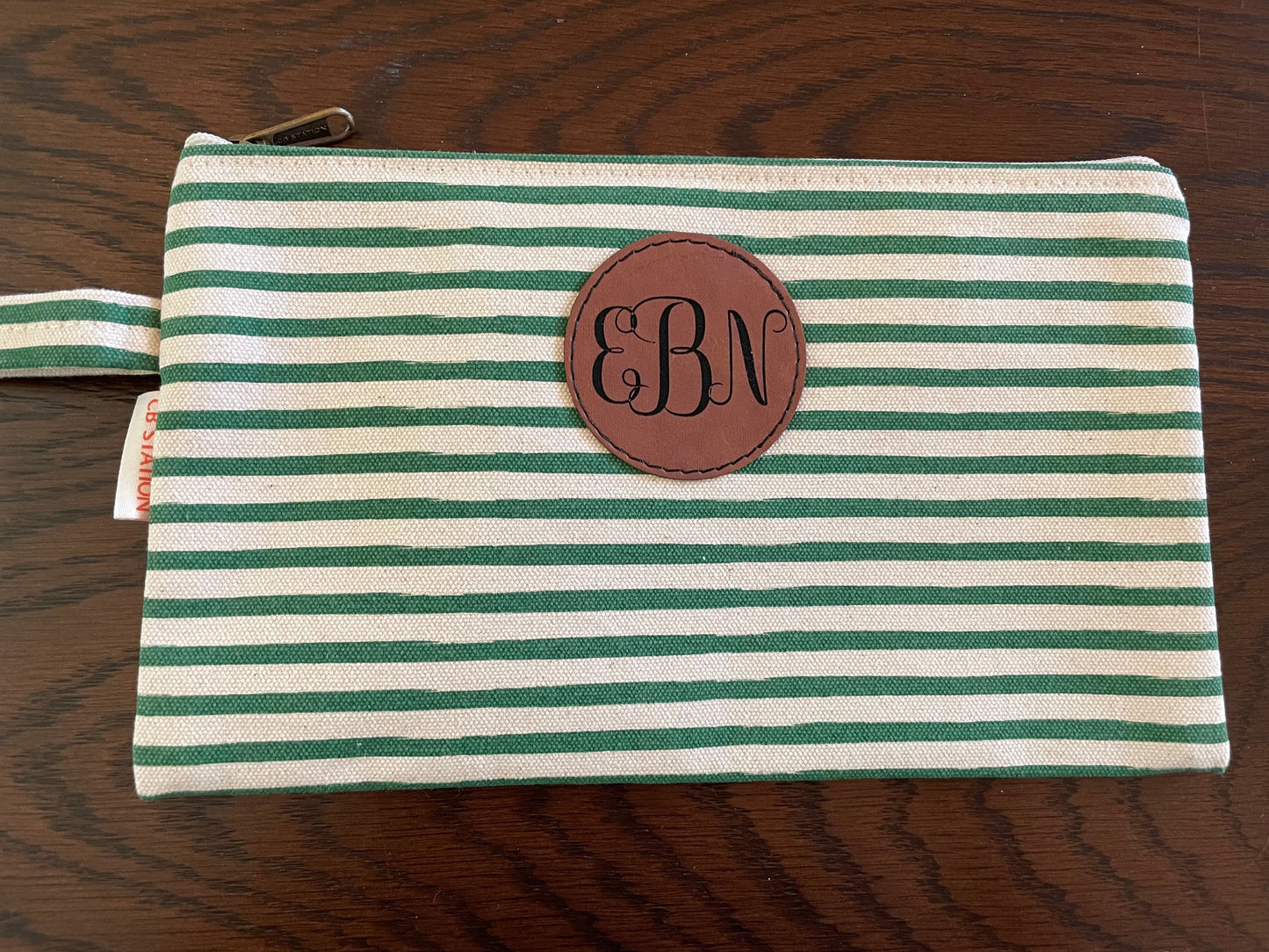 Monogram Stripes Clutch