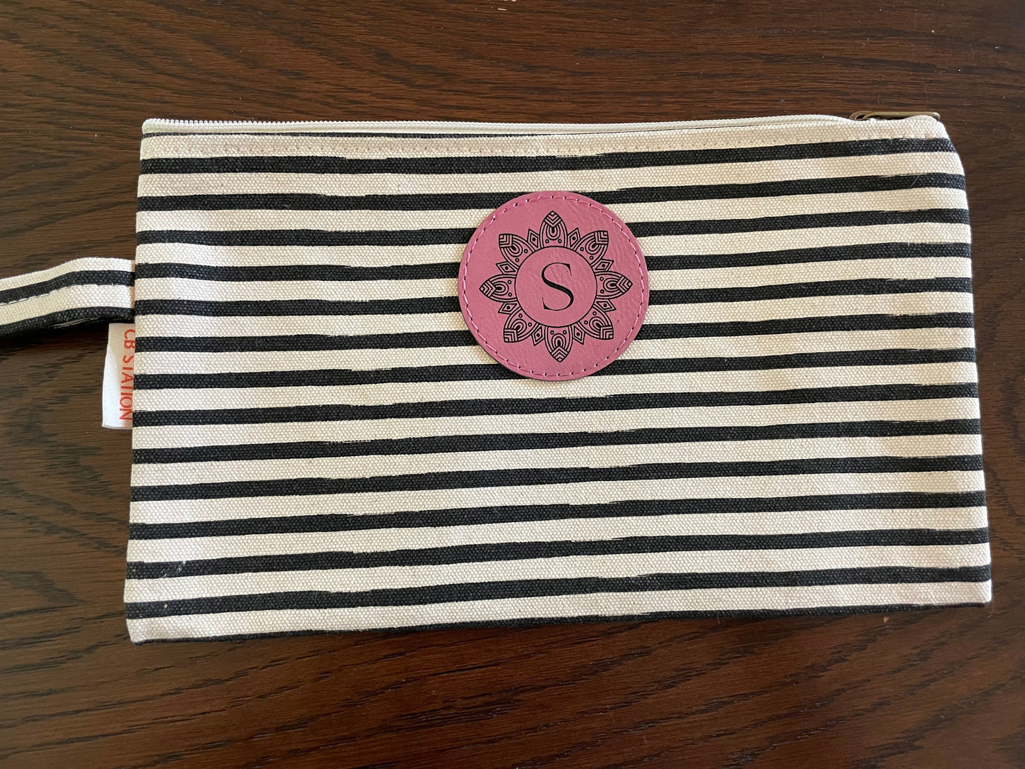 Monogram Stripes Clutch