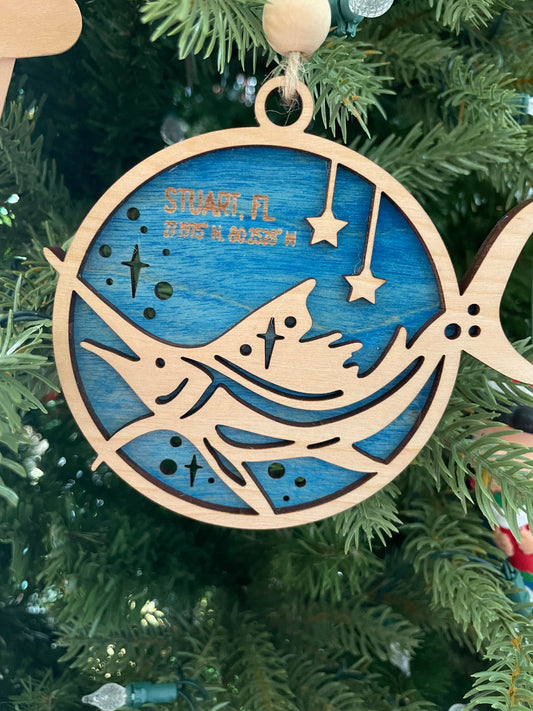 Stuart, FL Sailfish Ornament
